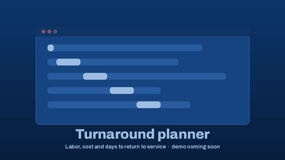 Demo of plan the work to return to service (placeholder)